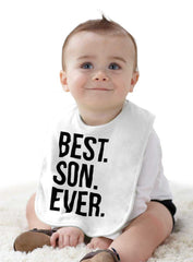 Best Son Ever Infant Baby Bib-Direct To Garment Print-Brisco Baby