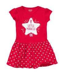 Little Miracle Baby Polka Dot Skirt Dress-Direct To Garment Print-Brisco Baby