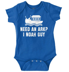 Ark Noah Guy Romper Bodysuit-Direct To Garment Print-Brisco Baby