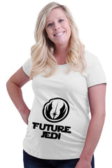 Future Jedi Maternity T-Shirt-Direct To Garment Print-Brisco Baby