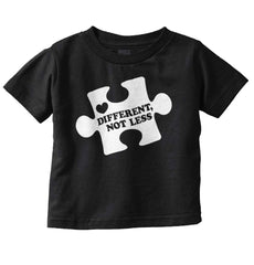 Different Not Less Infant Toddler T Shirt-Direct To Garment Print-Brisco Baby