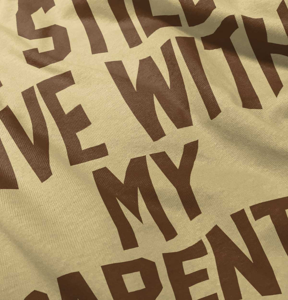 Live With My Parents Romper Bodysuit-Direct To Garment Print-Brisco Baby