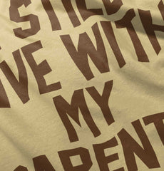 Live With My Parents Romper Bodysuit-Direct To Garment Print-Brisco Baby