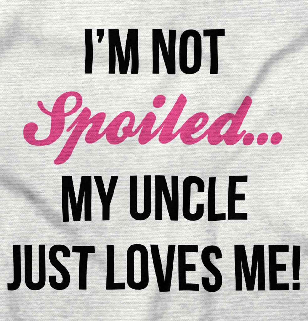 Not Spoiled Uncle Loves Me Infant Baby Bib-Direct To Garment Print-Brisco Baby