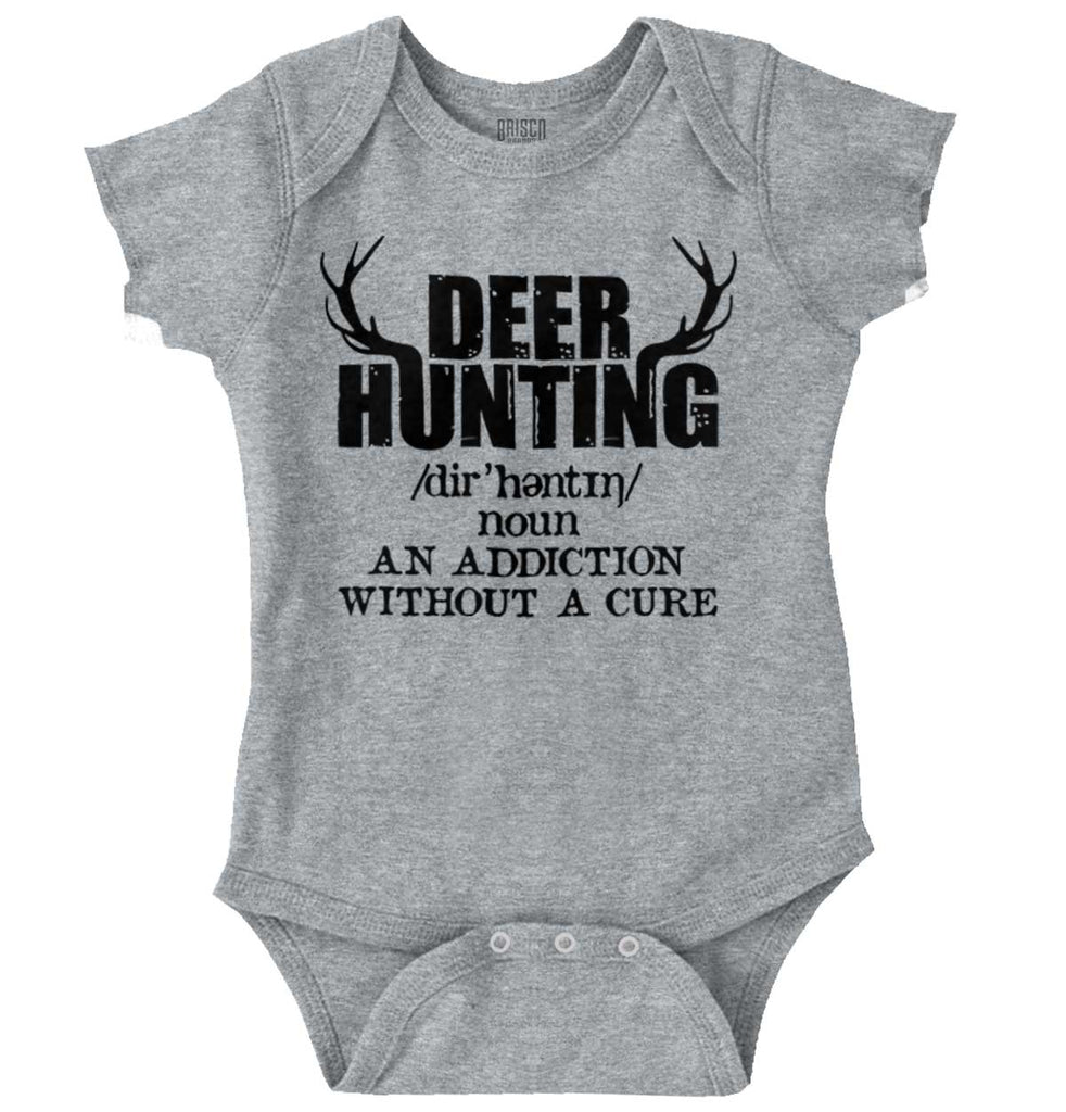 Deer Hunting Addiction Romper Bodysuit-Direct To Garment Print-Brisco Baby