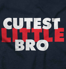 Cutest Little Bro Romper Bodysuit-Direct To Garment Print-Brisco Baby