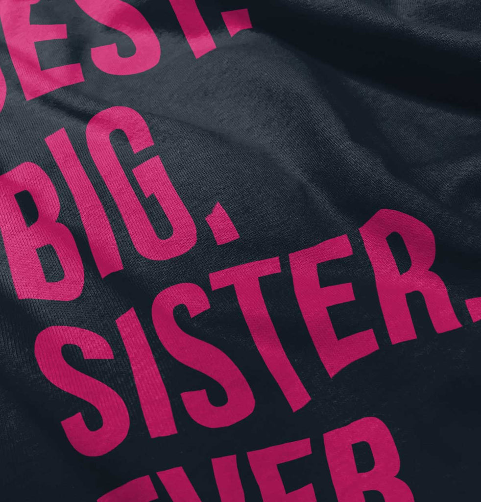 Best Big Sister Ever Romper Bodysuit-Direct To Garment Print-Brisco Baby