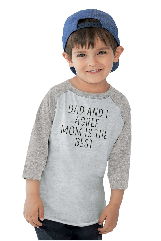 Mom Is Best Toddler Baseball-Direct To Garment Print-Brisco Baby