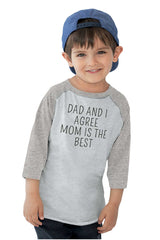 Mom Is Best Toddler Baseball-Direct To Garment Print-Brisco Baby