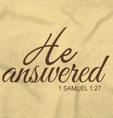 He Answered Romper Bodysuit-Direct To Garment Print-Brisco Baby