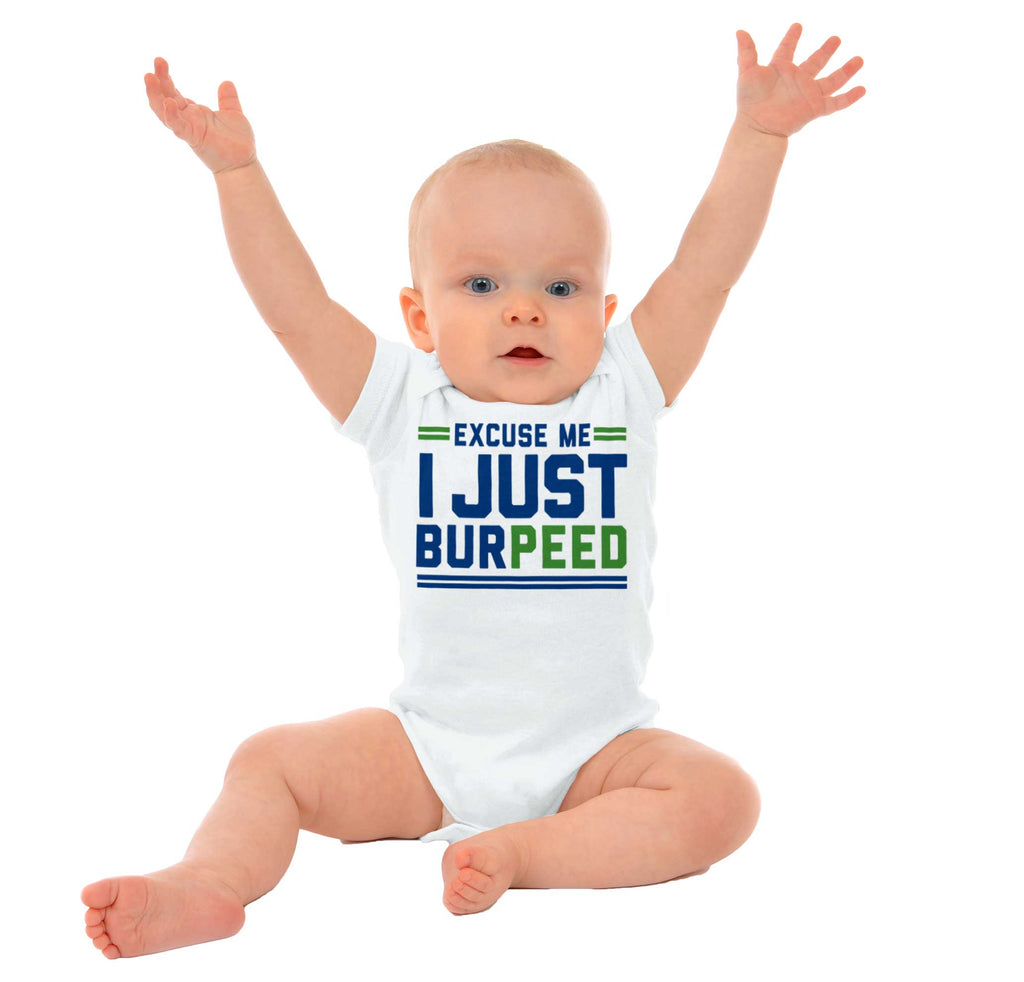 Just Burpeed Romper Bodysuit-Direct To Garment Print-Brisco Baby