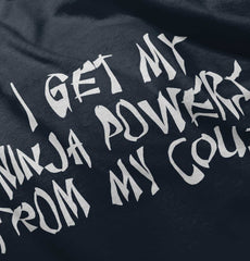 Ninja Powers From Cousin Romper Bodysuit-Direct To Garment Print-Brisco Baby