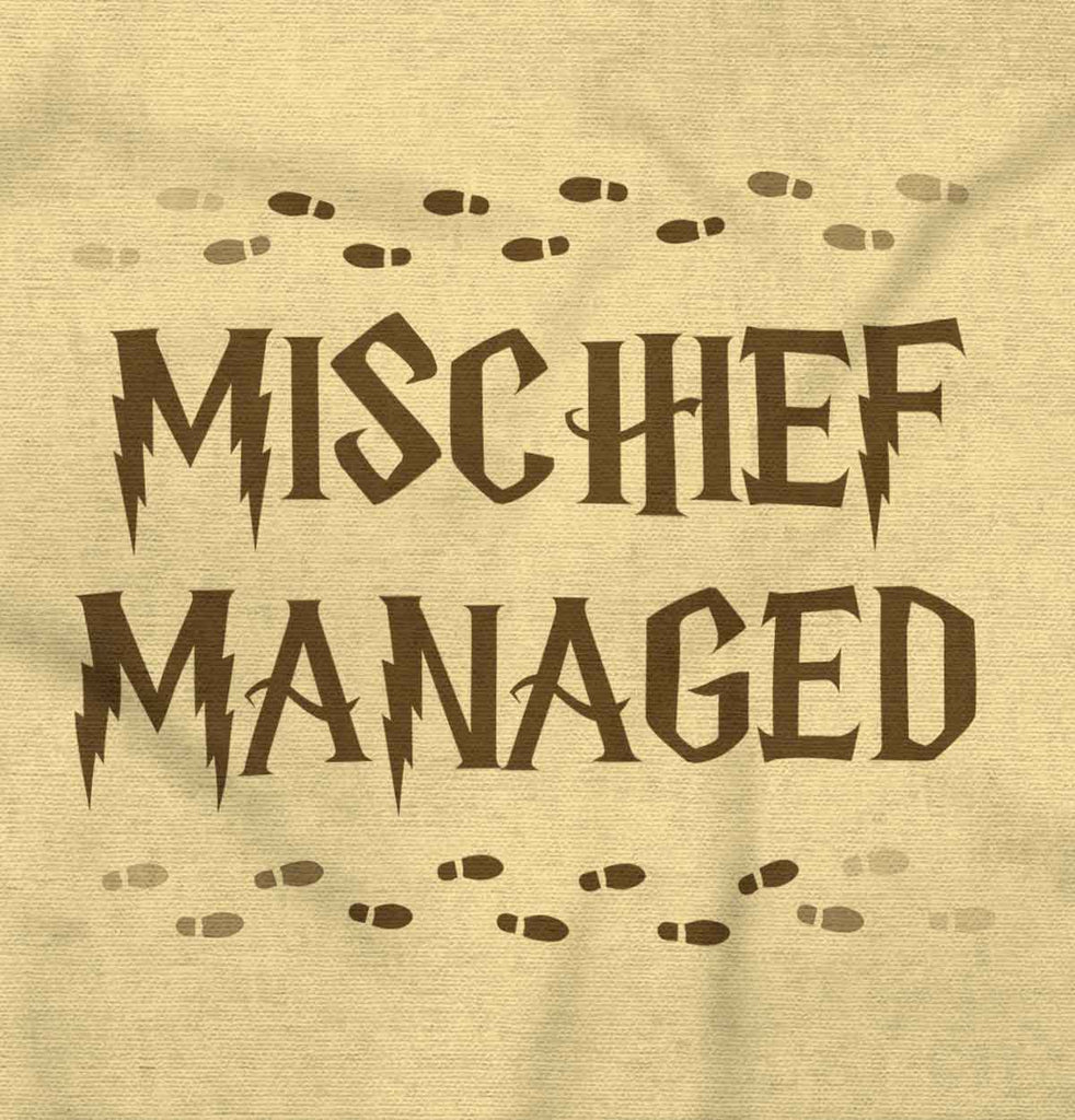 Mischief Managed Romper Bodysuit-Direct To Garment Print-Brisco Baby