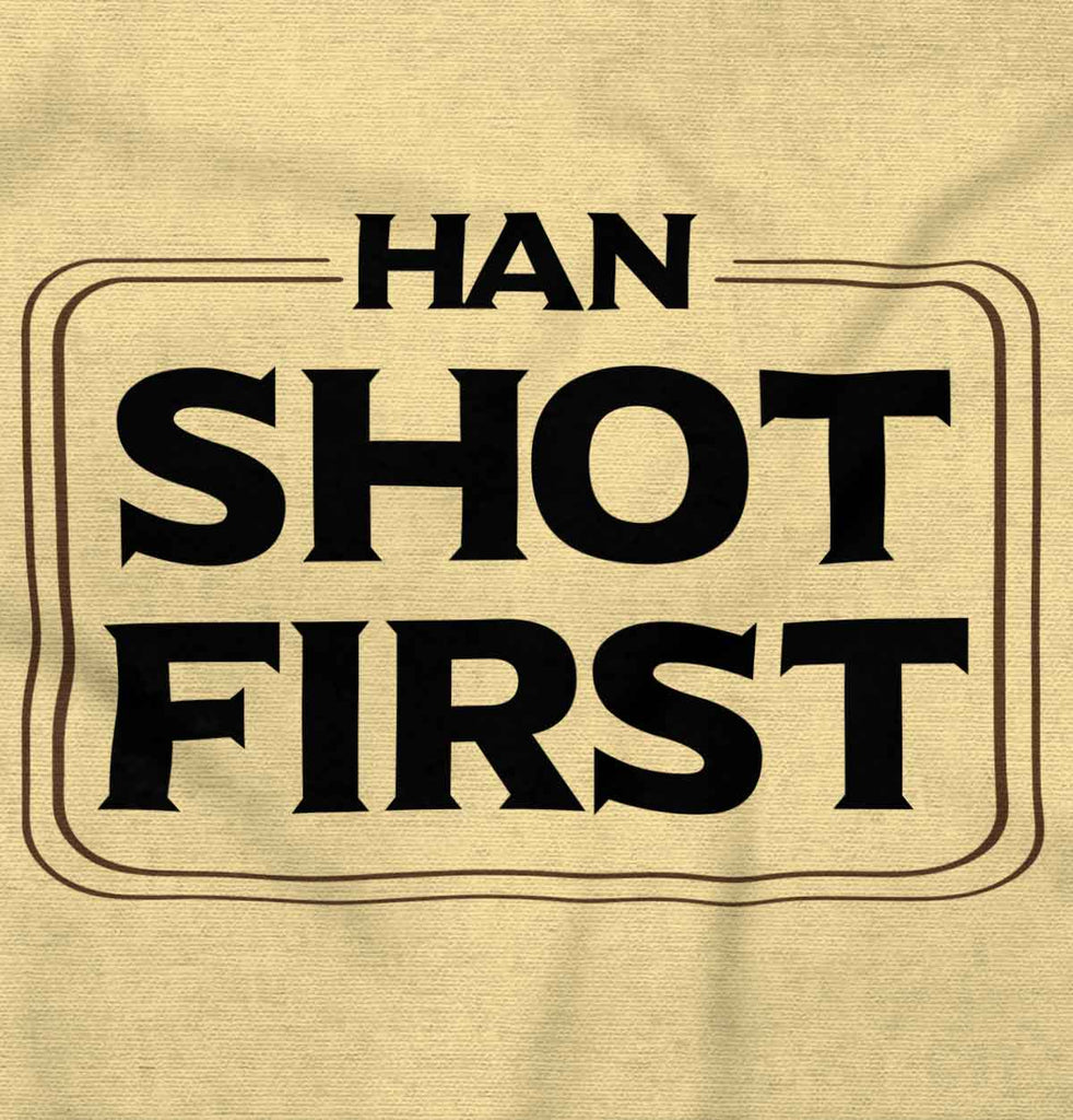 Han Shot First Romper Bodysuit-Direct To Garment Print-Brisco Baby