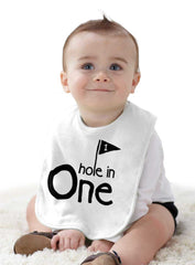 Hole In One Infant Baby Bib-Direct To Garment Print-Brisco Baby