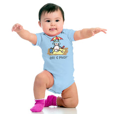 Beach Umbrella Romper-Direct To Garment Print-Brisco Baby