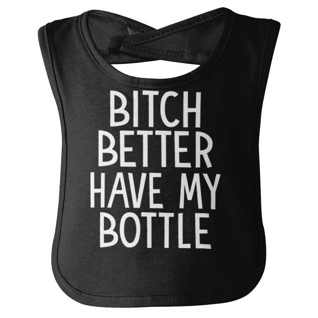 My Bottle Infant Baby Bib-Direct To Garment Print-Brisco Baby