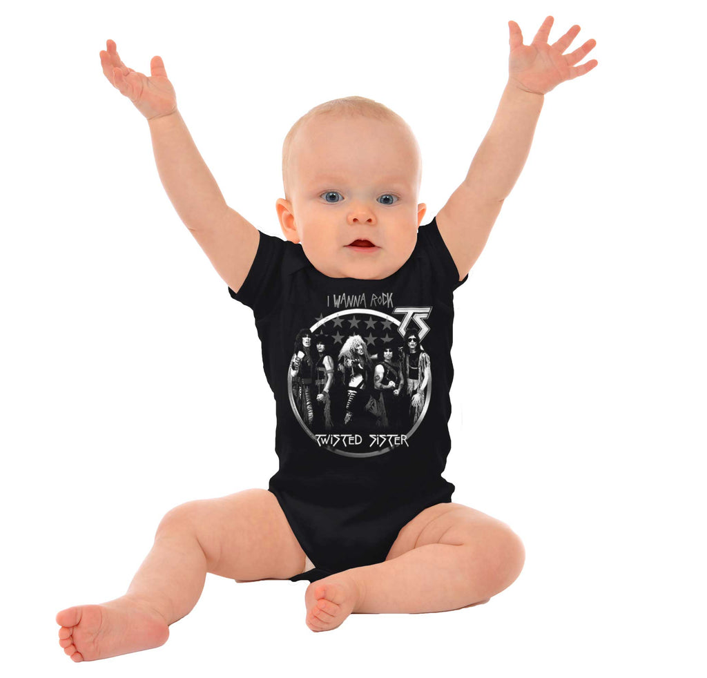 Twisted Sister Photo Romper Bodysuit-Direct To Garment Print-Brisco Baby