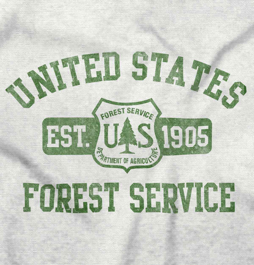 Forest Service Trimmed Colored Velcro Bib-Direct To Garment Print-Brisco Baby