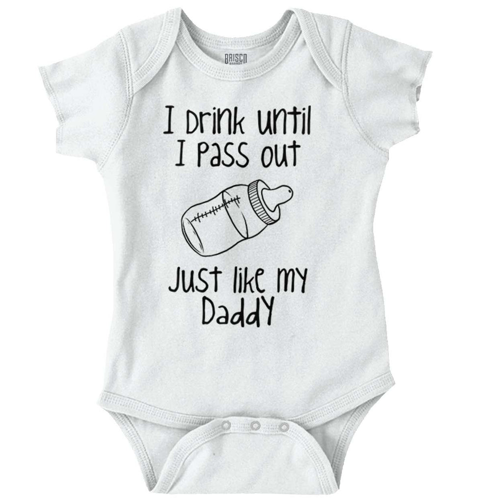 Like My Daddy Romper Bodysuit-Direct To Garment Print-Brisco Baby
