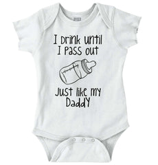 Like My Daddy Romper Bodysuit-Direct To Garment Print-Brisco Baby