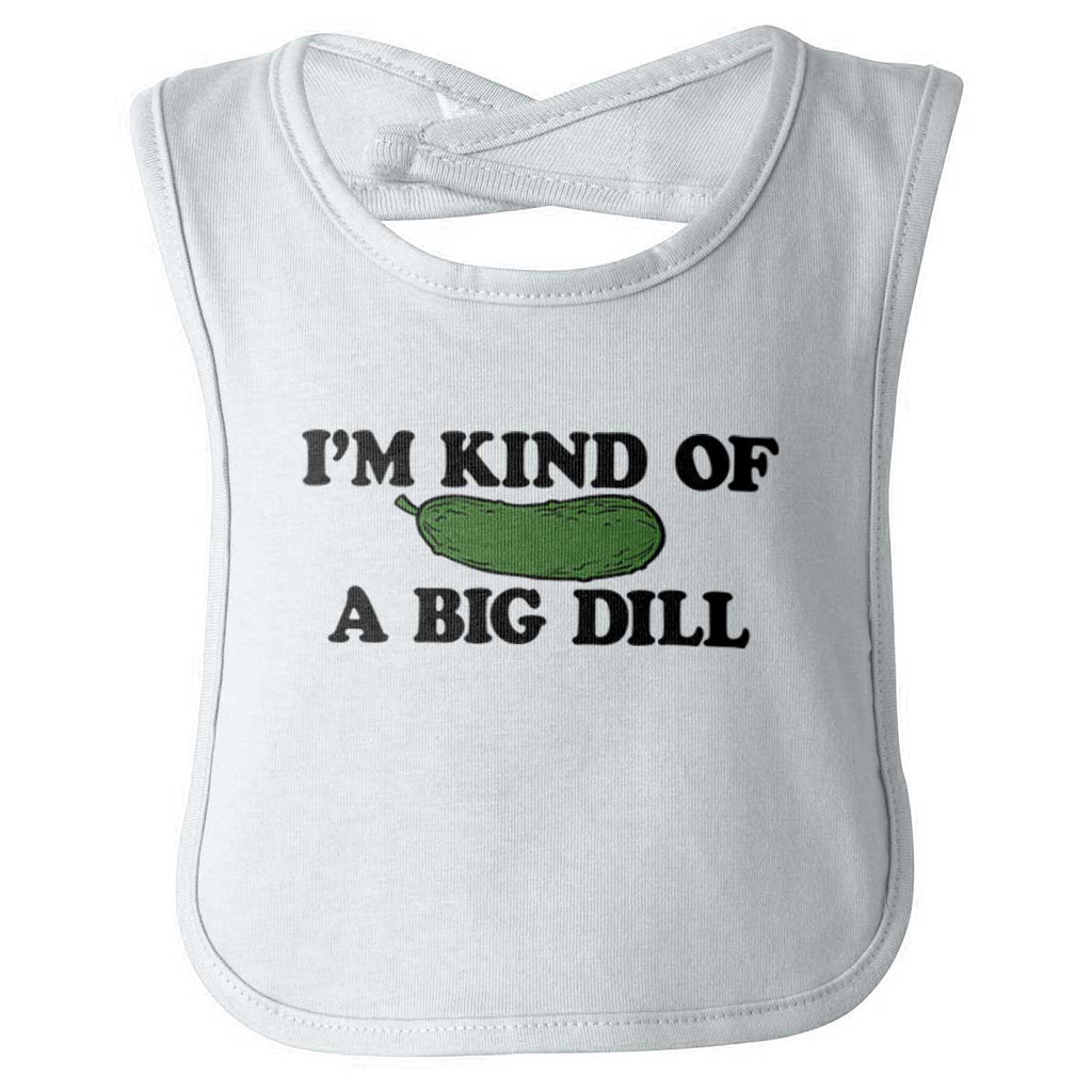 A Big Dill Infant Baby Bib-Direct To Garment Print-Brisco Baby