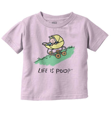 Downhill Stroller Infant Toddler T Shirt-Direct To Garment Print-Brisco Baby