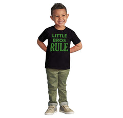 Little Bros Rule Infant Toddler T Shirt-Direct To Garment Print-Brisco Baby