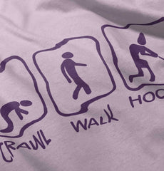 Crawl Walk Hockey Infant Toddler T Shirt-Direct To Garment Print-Brisco Baby