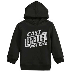 Cast Spells Not Dice Dungeons Toddler Pullover Hoodie-Direct To Garment Print-Brisco Baby