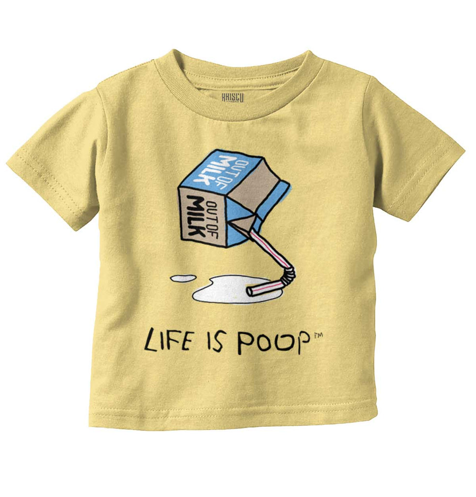 Out of Milk Infant Toddler T Shirt-Direct To Garment Print-Brisco Baby