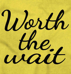 Worth The Wait Romper Bodysuit-Direct To Garment Print-Brisco Baby