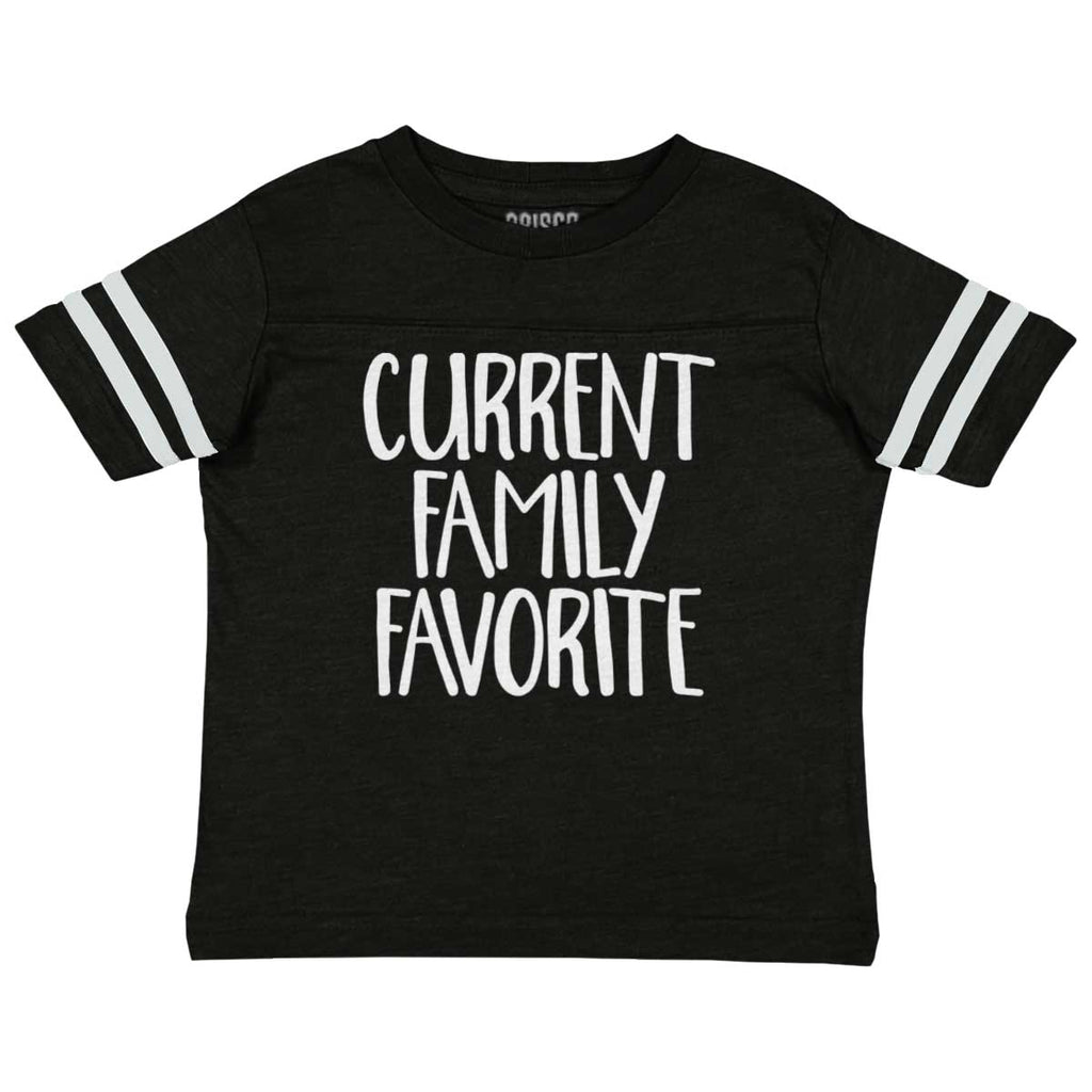 Family Favorite Toddler Football Jersey Tee-Direct To Garment Print-Brisco Baby