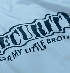 Security For My Little Brother Infant Baby Bib-Direct To Garment Print-Brisco Baby