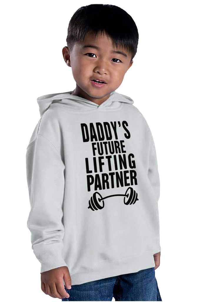 Lifting Partner Toddler Pullover Hoodie-Direct To Garment Print-Brisco Baby