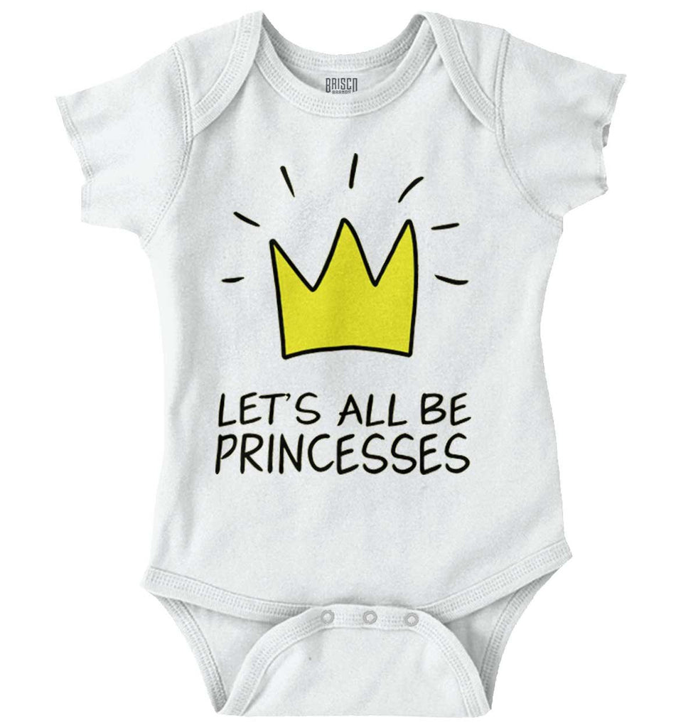 Be Princesses Romper Bodysuit-Direct To Garment Print-Brisco Baby