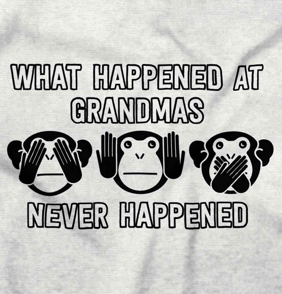 Happens At Grandmas Romper Bodysuit-Direct To Garment Print-Brisco Baby