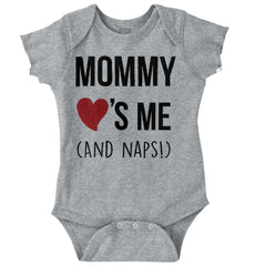 Mommy Loves Me Romper Bodysuit-Direct To Garment Print-Brisco Baby