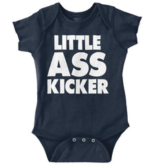 Little Ass Kicker Romper Bodysuit-Direct To Garment Print-Brisco Baby