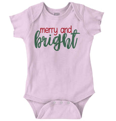 Merry And Bright Romper Bodysuit-Direct To Garment Print-Brisco Baby