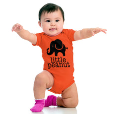 Elephant Peanut Romper Bodysuit-Direct To Garment Print-Brisco Baby