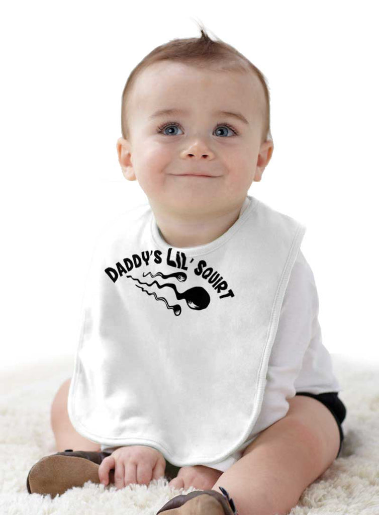 Lil Squirt Infant Baby Bib-Direct To Garment Print-Brisco Baby