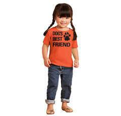 Dog's Best Friend Infant Toddler T Shirt-Direct To Garment Print-Brisco Baby