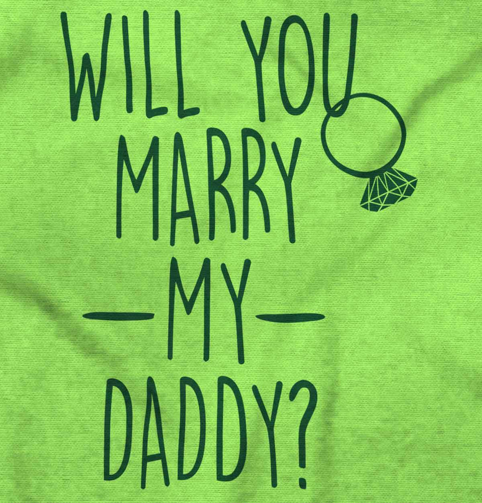 Marry My Daddy Romper Bodysuit-Direct To Garment Print-Brisco Baby