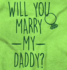 Marry My Daddy Romper Bodysuit-Direct To Garment Print-Brisco Baby
