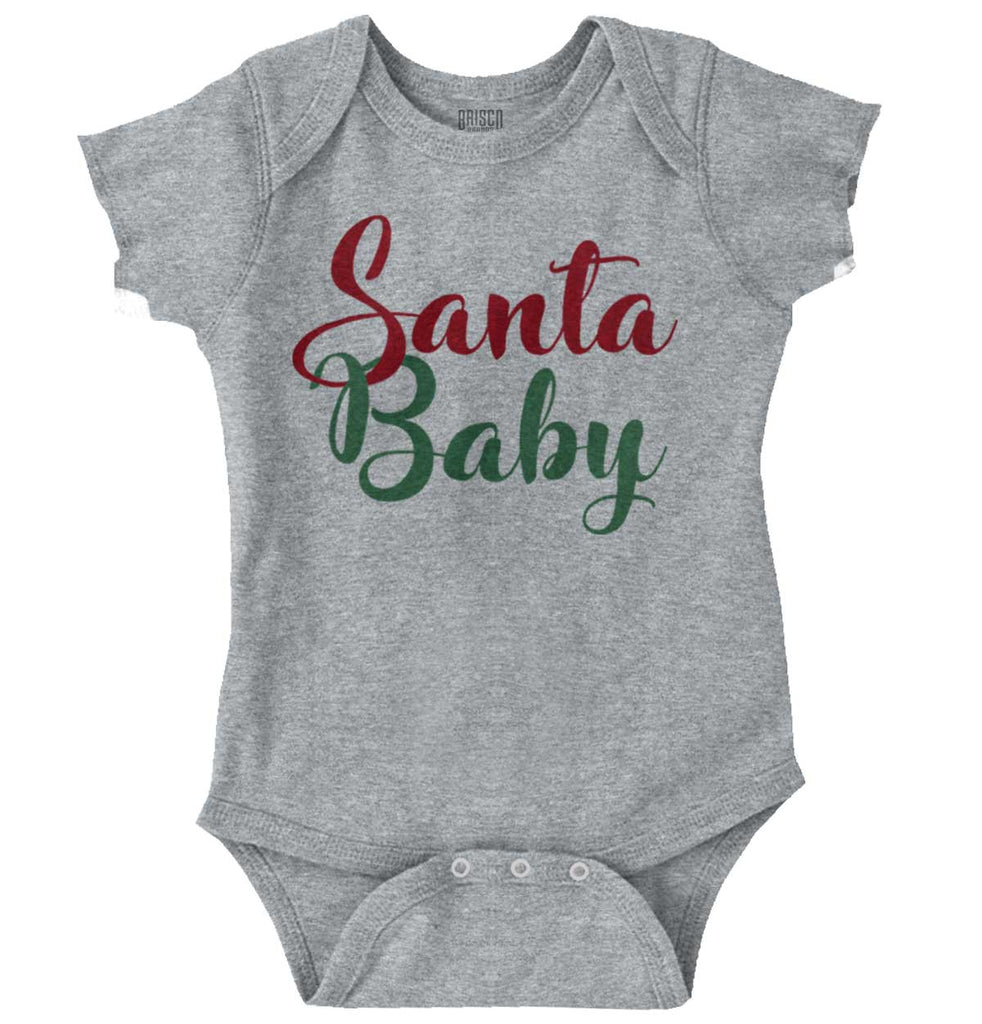 Santa Baby Romper Bodysuit-Direct To Garment Print-Brisco Baby