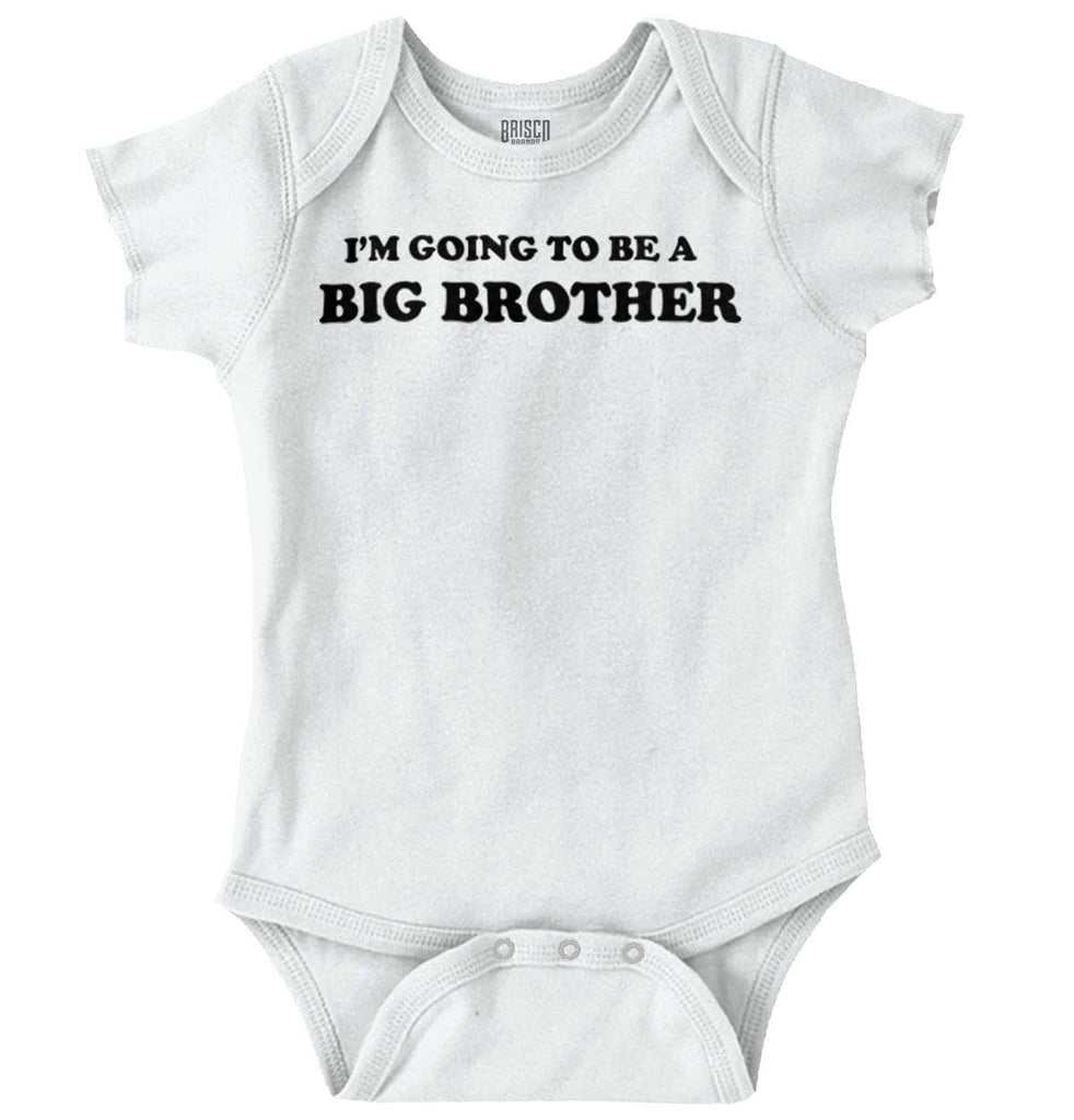 I'm Going To Be A Big Brother Romper Bodysuit-Direct To Garment Print-Brisco Baby
