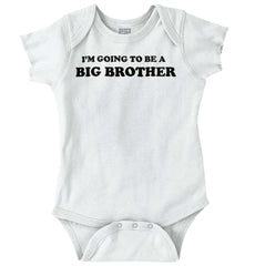 I'm Going To Be A Big Brother Romper Bodysuit-Direct To Garment Print-Brisco Baby
