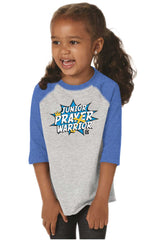 Prayer Warrior Toddler Baseball-Direct To Garment Print-Brisco Baby