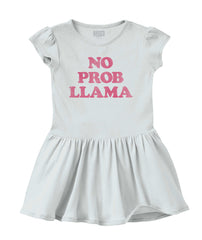 No Problama Solid Baby Infant Dress-Direct To Garment Print-Brisco Baby